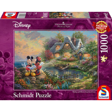 Thomas Kinkade - Mickey & Minnie's Sweetheart Cave (1000 stukjes